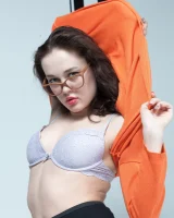 We Are Hairy - 09-KseniaYankovskaya_BlackHatOrangeBlouse_010