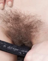 We Are Hairy - 37-KseniaYankovskaya_BlueDressDenimShorts_041